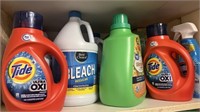 Laundry detergent and bleach