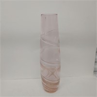 Tall Pink Art Vase