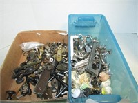 Two boxes of Vintage and Modern Furniture Hardware