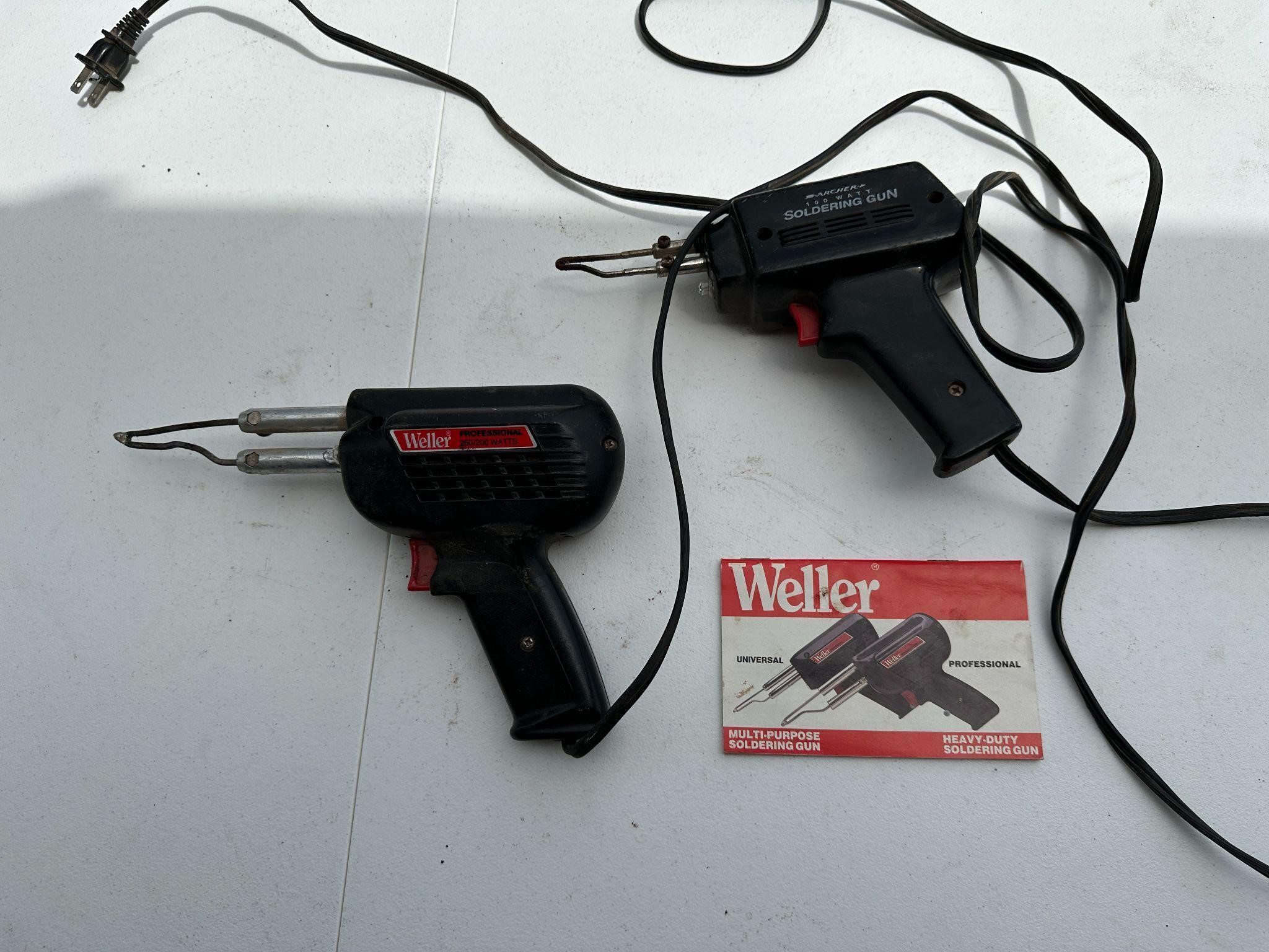 Weller Soldering Gun Pair Works Corded