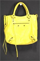 Balenciaga Neon Yellow Classic Velo Bag