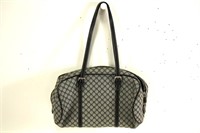 Celine Gray/Black Barrel Tote Bag