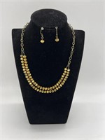 Gold Beaded Necklace set