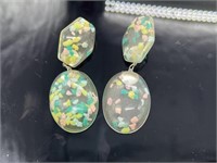 Multi Color Drop Earrings