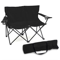 Loveseat Style Double Camp Chair with Steel Frame