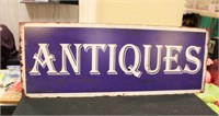 Porcelain Antiques sign, UPS Shipping Only
