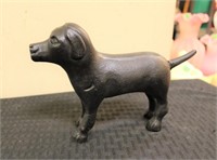 Black cast iron dog