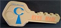 Keys Made Plastic Advertising Display Curtis