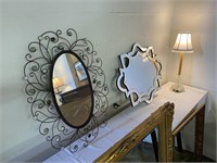 Decorative Wall Mirrors & Table Lamp