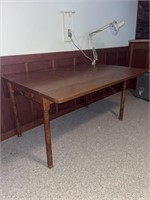 Beautiful wooden drop leaf table with drawer