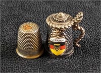 Sterling Silver Thimbles From Germany
