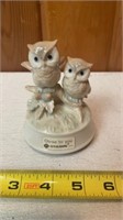 Vintage Signed Otagiri Ceramic Porcelain Owls on