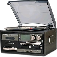 LoopTone Vinyl Record Player 9 in 1 3 Speed Blueto