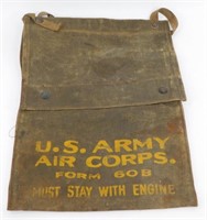 U.S. Army Air Corps Form 60B Canvas Bag - "Must