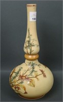 Beautiful Victorian Enameled  Bottle Shape Vase