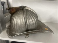 Vintage firefighter helmet