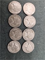 8 War nickles one money 40% silver