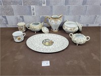 Fine china pieces (some 22k gold)