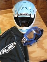 HJC Motocross S Helmet, Goggles & Bag