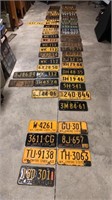 57 New York License Plates from 1914-1964