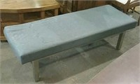 Gray bench 60x22x18H