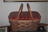 Picnic Basket with a Metal Lid