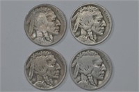 4 - 1924-D Buffalo Nickels