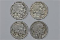 4 - 1923-S Buffalo Nickels