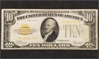 1928 $10 Gold Certificate, Very Nice Banknote
