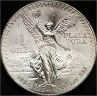 1984 Mexico 1oz .999 Silver Libertad BU