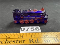 Antique Cobalt Blue Glass Locomotive