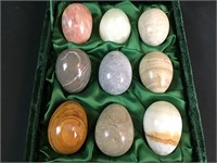 polished egg shaped stones