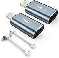 TechMatte (2 Pack) USB C to Lightning Adapter