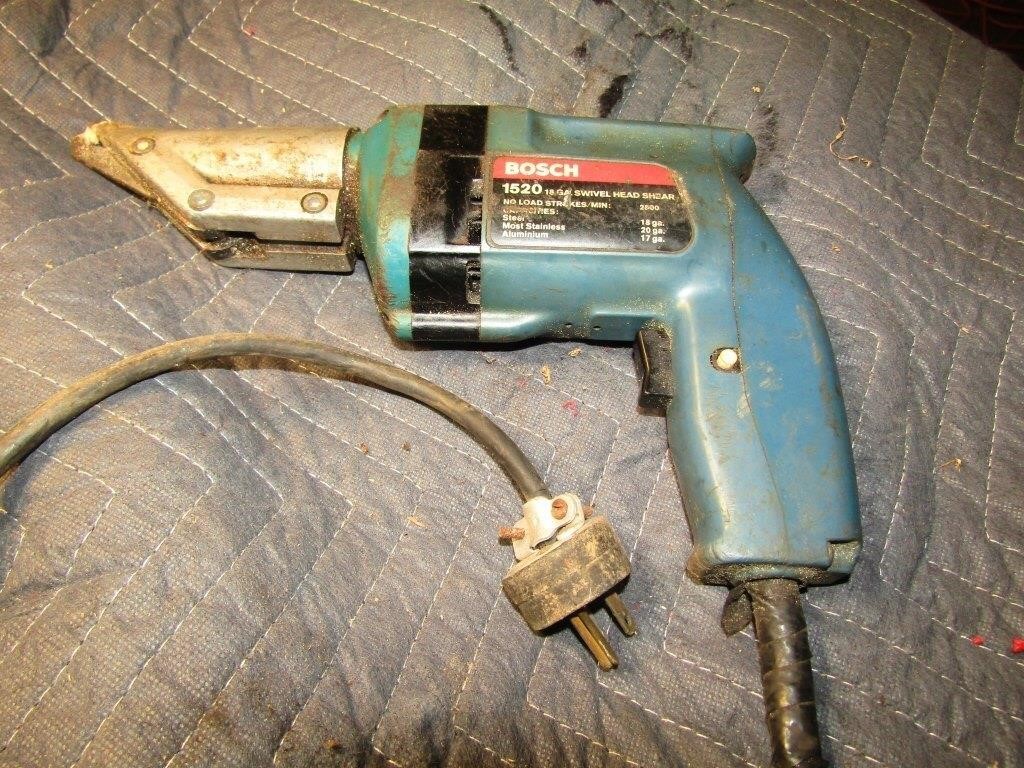 Bosch 1520 18 ga Swivel Head Shears Cord Repaired