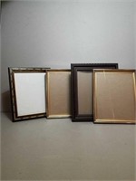Gold and Dark Wood Photo Frames.