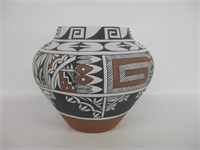 8.5" Tall Native American Pottery Signed Violet