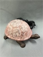 Slag Glass Turtle Form Accent Light