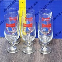 1984 Budweiser Olympics Glasses