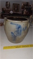 GEDDES New York antique stoneware crock cobalt