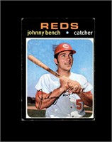 1971 Topps #250 Johnny Bench EX+ MARKED