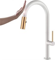 Smart Touched Pull Out Kitchen Faucet, Hot and