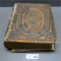 Large Early Holy Bible - Binding is Apart