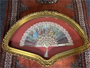Framed fan in fan frame