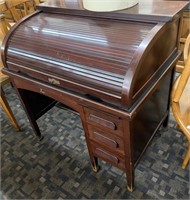 Antique Mahogany Roll Top Desk