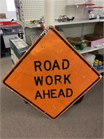 Road Work Ahead Sign