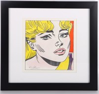 R. LICHENSTEIN SIGNED "BLONDE BEAUTY" AFTER