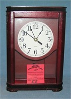 Mahogany quartz clock