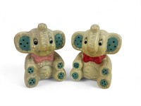 VTG Ceramic Sitting Elephant Salt and Pepper