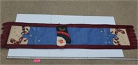 Snowman Table Runner 7', Oven Mit