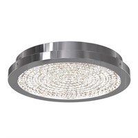 13.5in Chrome LED Flush Mount Ceiling Light